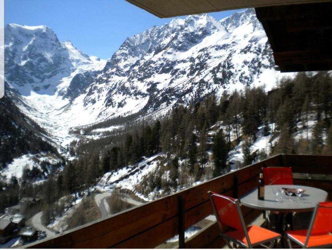 Le Panorama - Appartement 54 A Arolla Face Aux Montagnes A 150M Des Pistes Evolène Kültér fotó